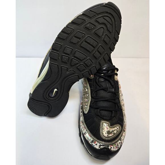 Nike Air Max 98 LX RECYCLED BLACK WHITE Shoes AV4417-001 Women’s Size 6 - Picture 6 of 7